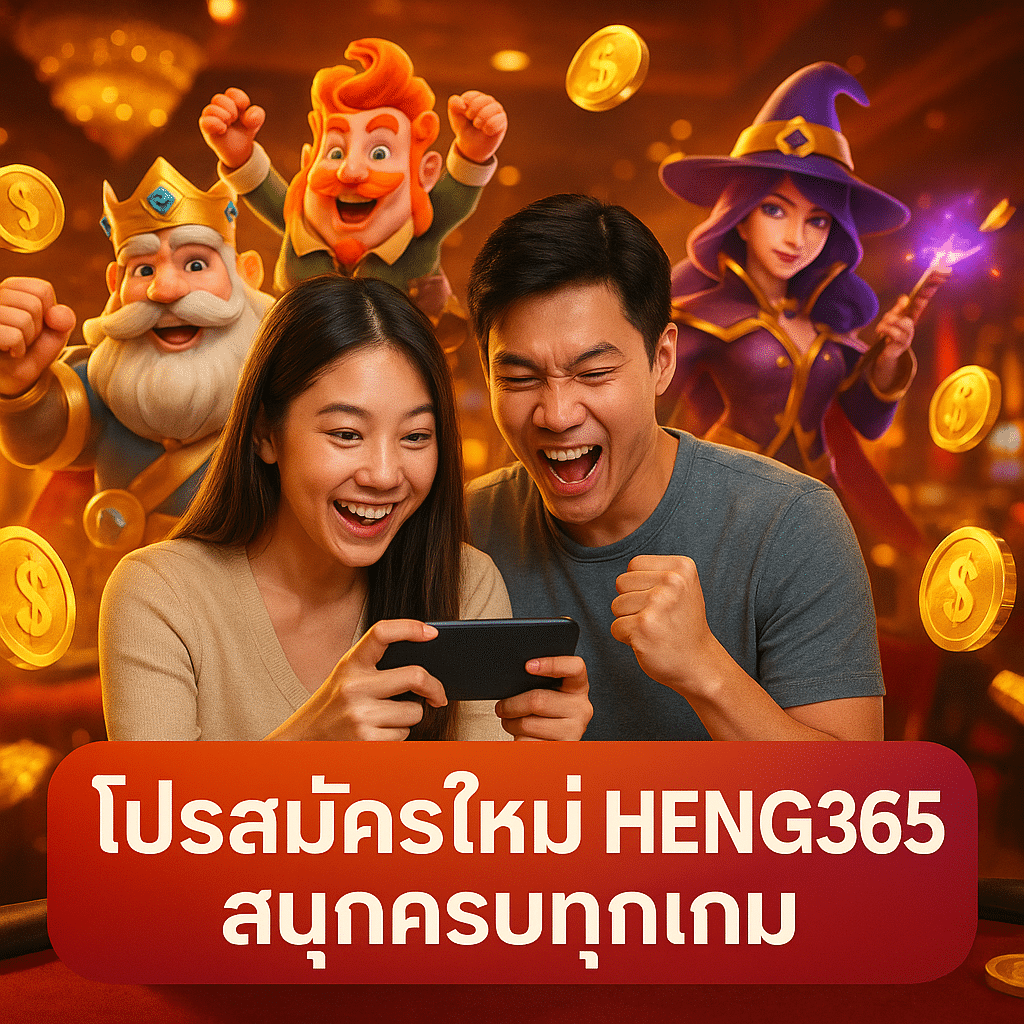 โปรสมัครใหม่ HENG365 สนุกครบทุกเกม