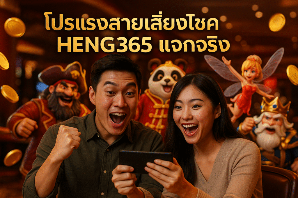 โปรแรงสายเสี่ยงโชค HENG365 แจกจริง